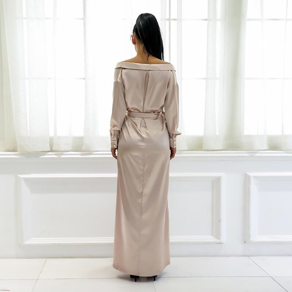 NEW! Silk Maxi Dress - Picture 4 of 8